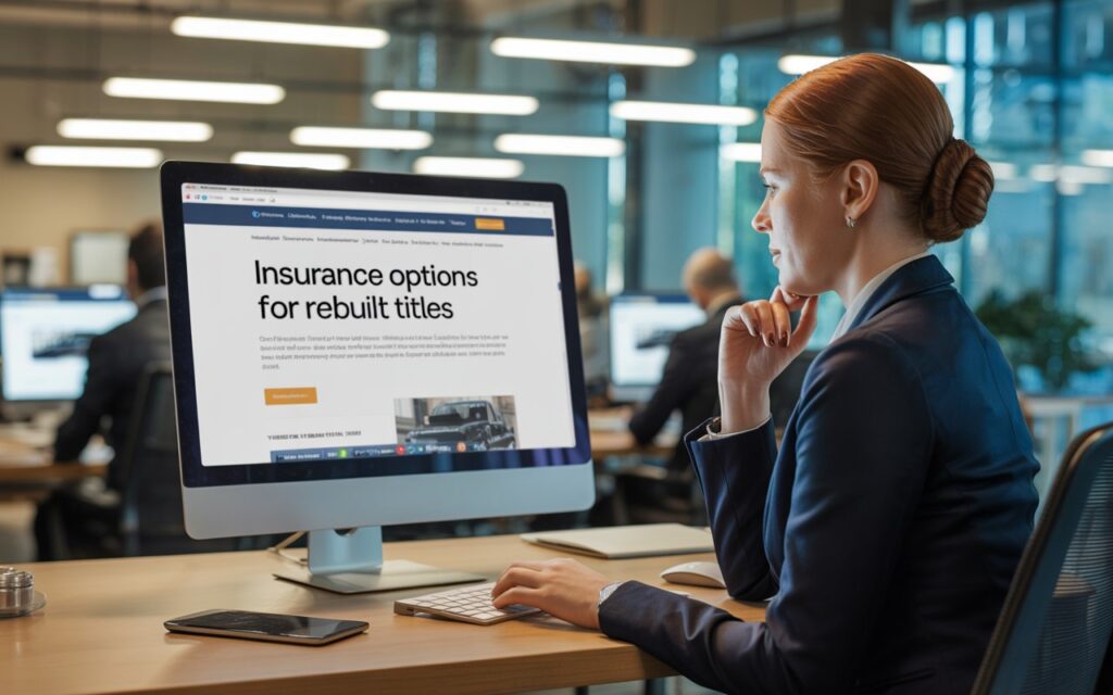 What insurance companies cover rebuilt titles