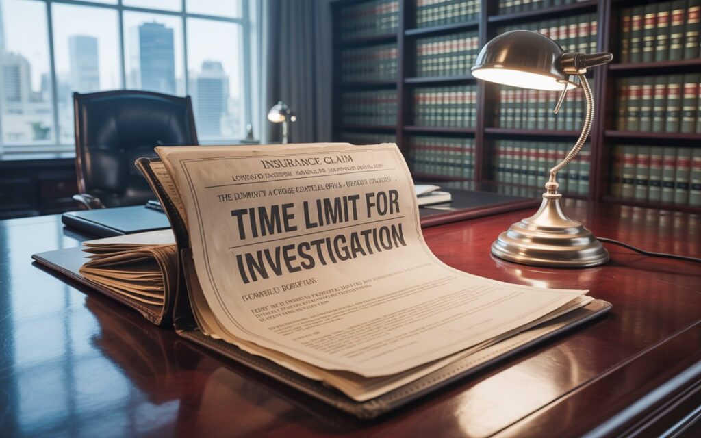 How long does an insurance company have to investigate a claim
