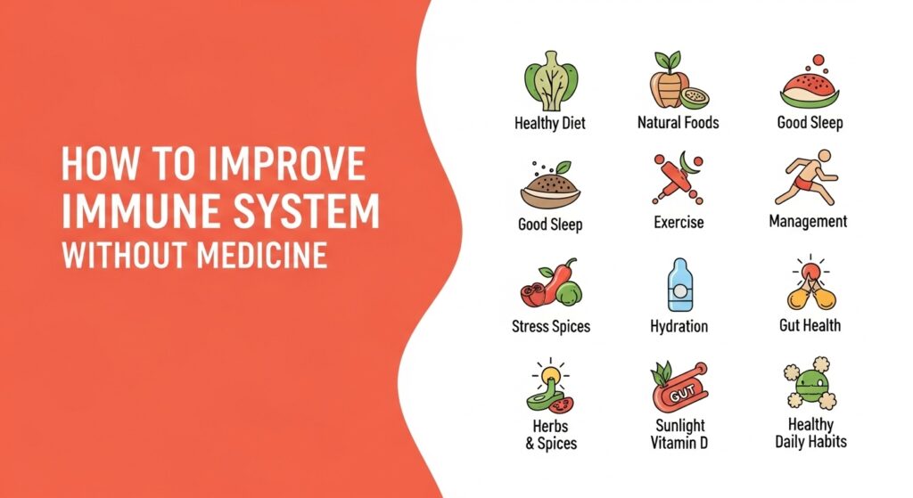 how to improve immune system without medicine
